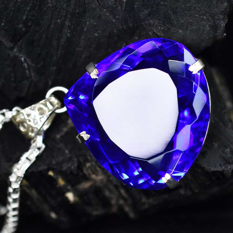 handmade tanzanite pendant