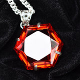 Lab Created 104.3 Ct CERTIFIED Ruby Pendant 925 Sterling Silver Fancy Gemstone