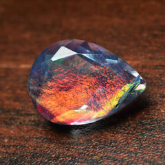 Pear Cut Opal Doublet CERTIFIED 9.55 Carat Natural Boulder Loose Gemstone