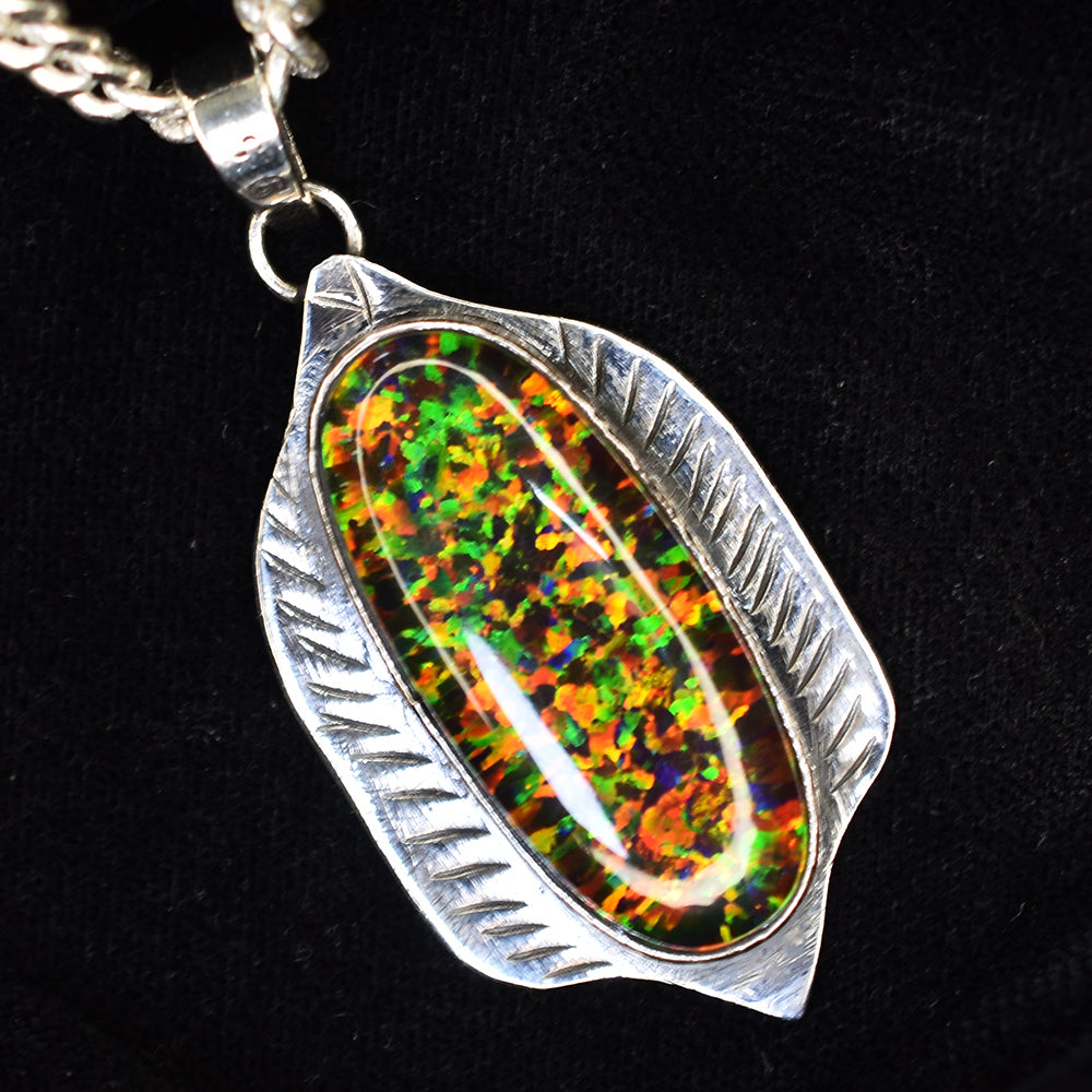 natural opal pendant