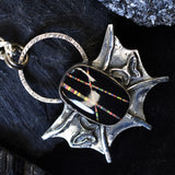 sterling silver opal pendant