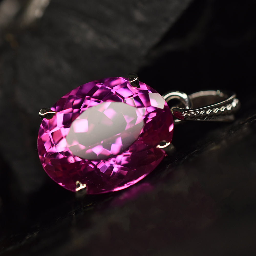 sapphire necklace pendant