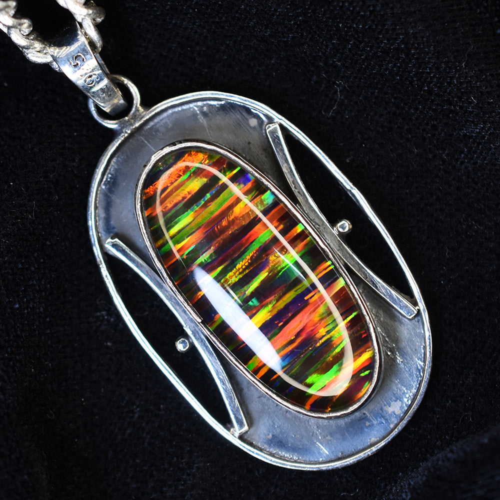 handmade opal pendant