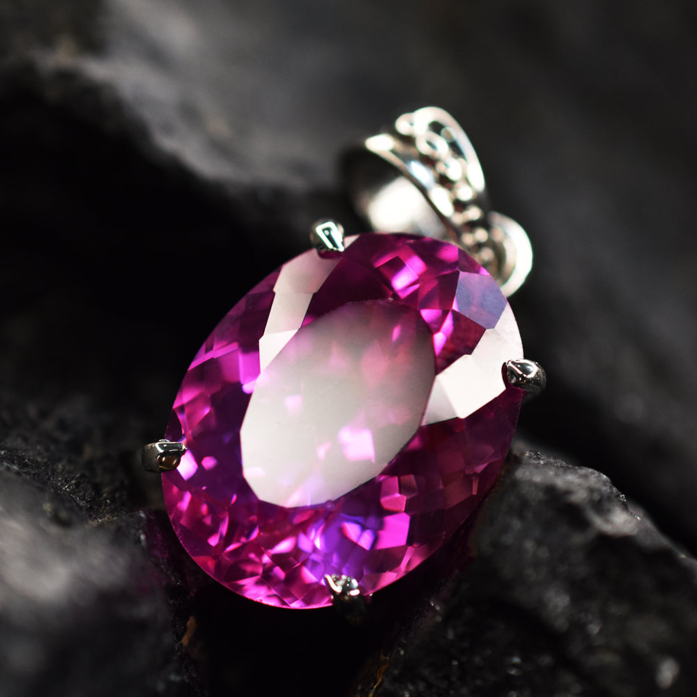 natural ruby pendant