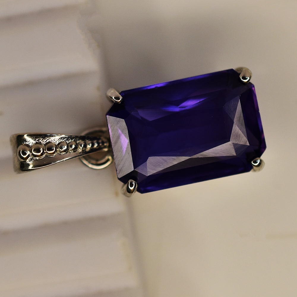 silver tanzanite pendant India