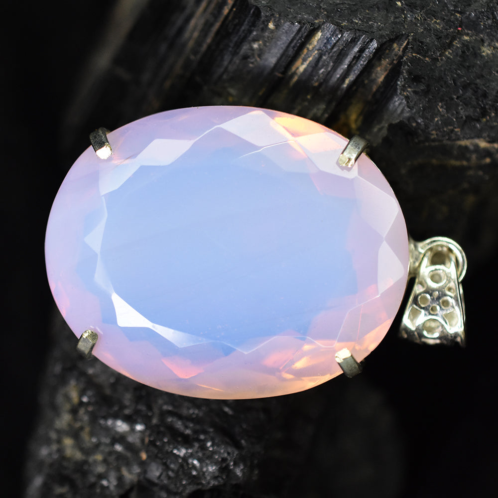 925 Sterling Silver CERTIFIED 147.45 Ct Australian Opal Oval Cut Pendant Gems