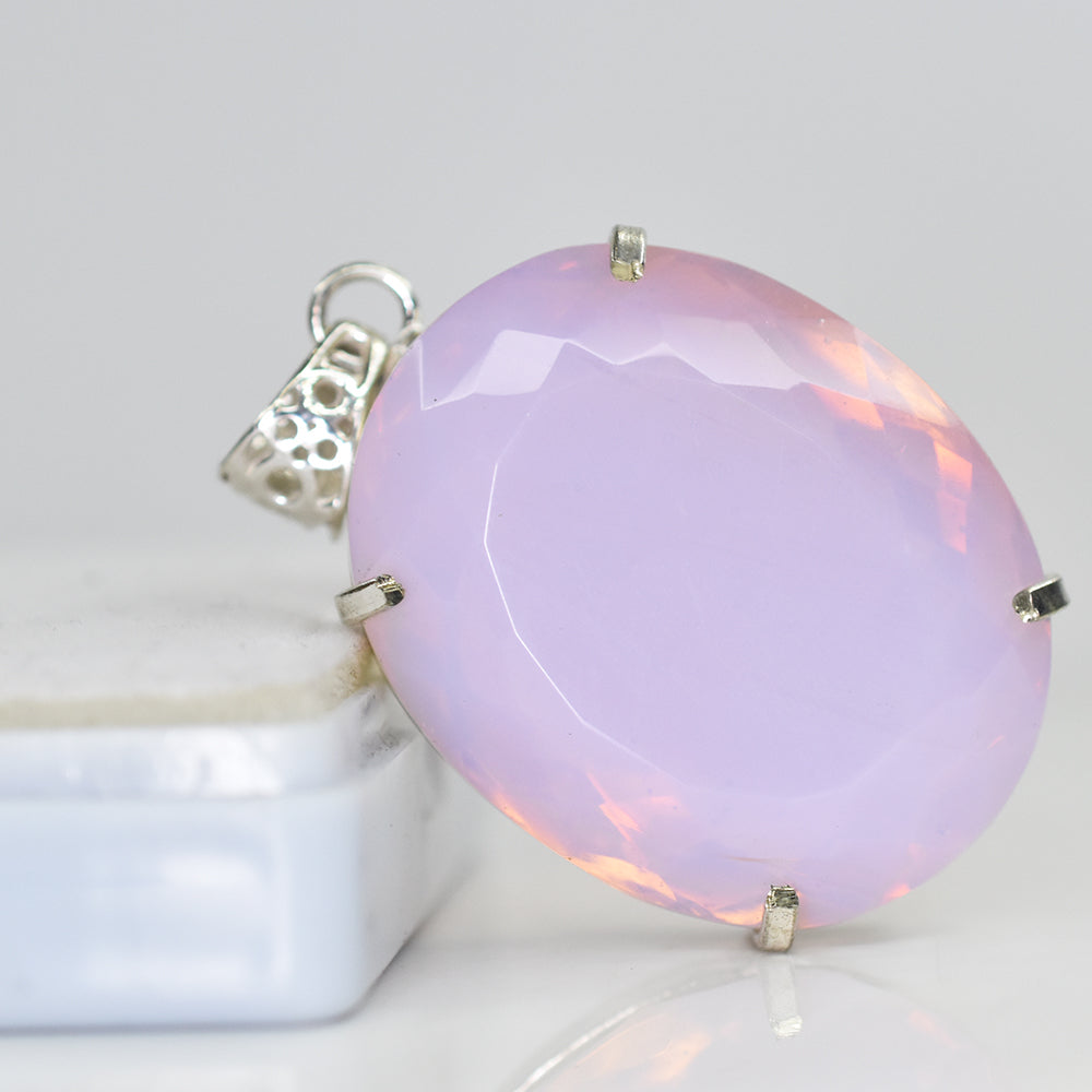 925 Sterling Silver CERTIFIED 147.45 Ct Australian Opal Oval Cut Pendant Gems