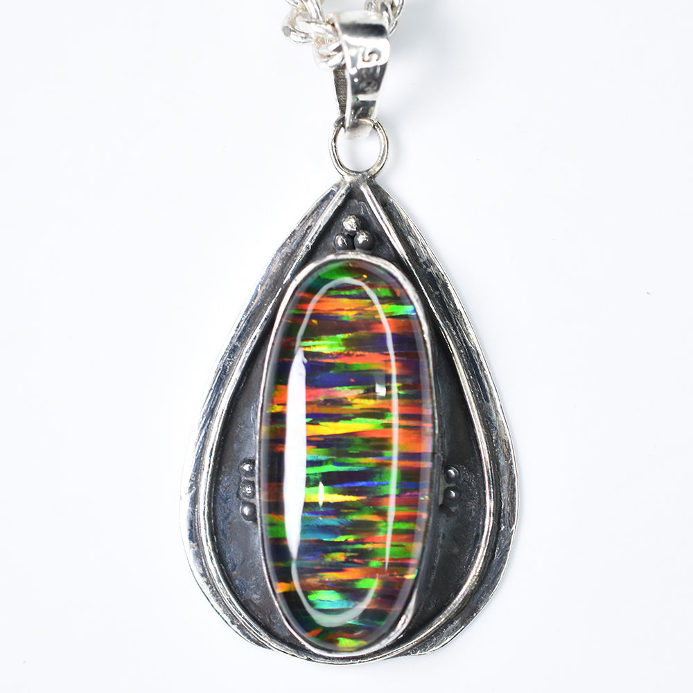 A+ Quality 41.15 Ct Natural CERTIFIED Opal Oval Cut Certified Gems Pendant