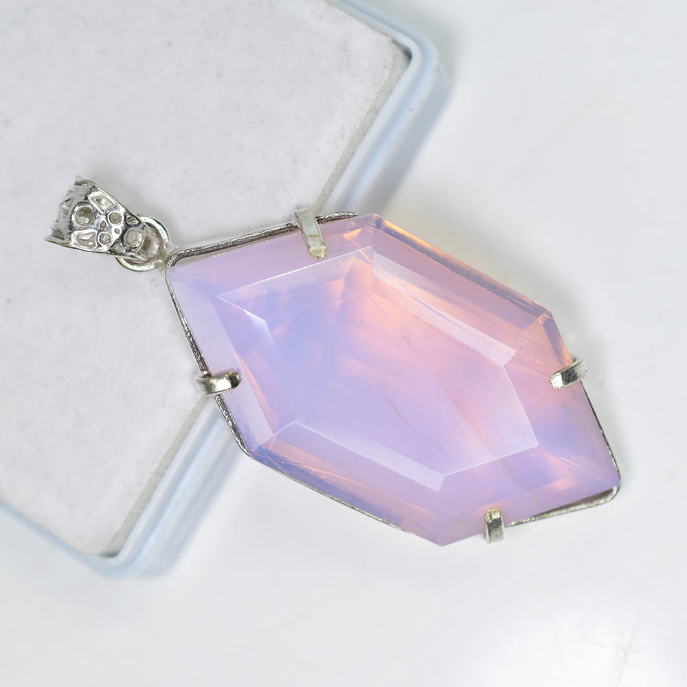 Fancy 107.35 Ct CERTIFIED Opal 925 Sterling Silver Multicolor Pendant For Him