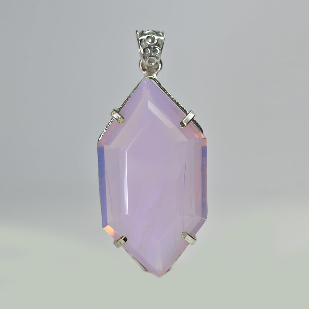 Fancy 107.35 Ct CERTIFIED Opal 925 Sterling Silver Multicolor Pendant For Him