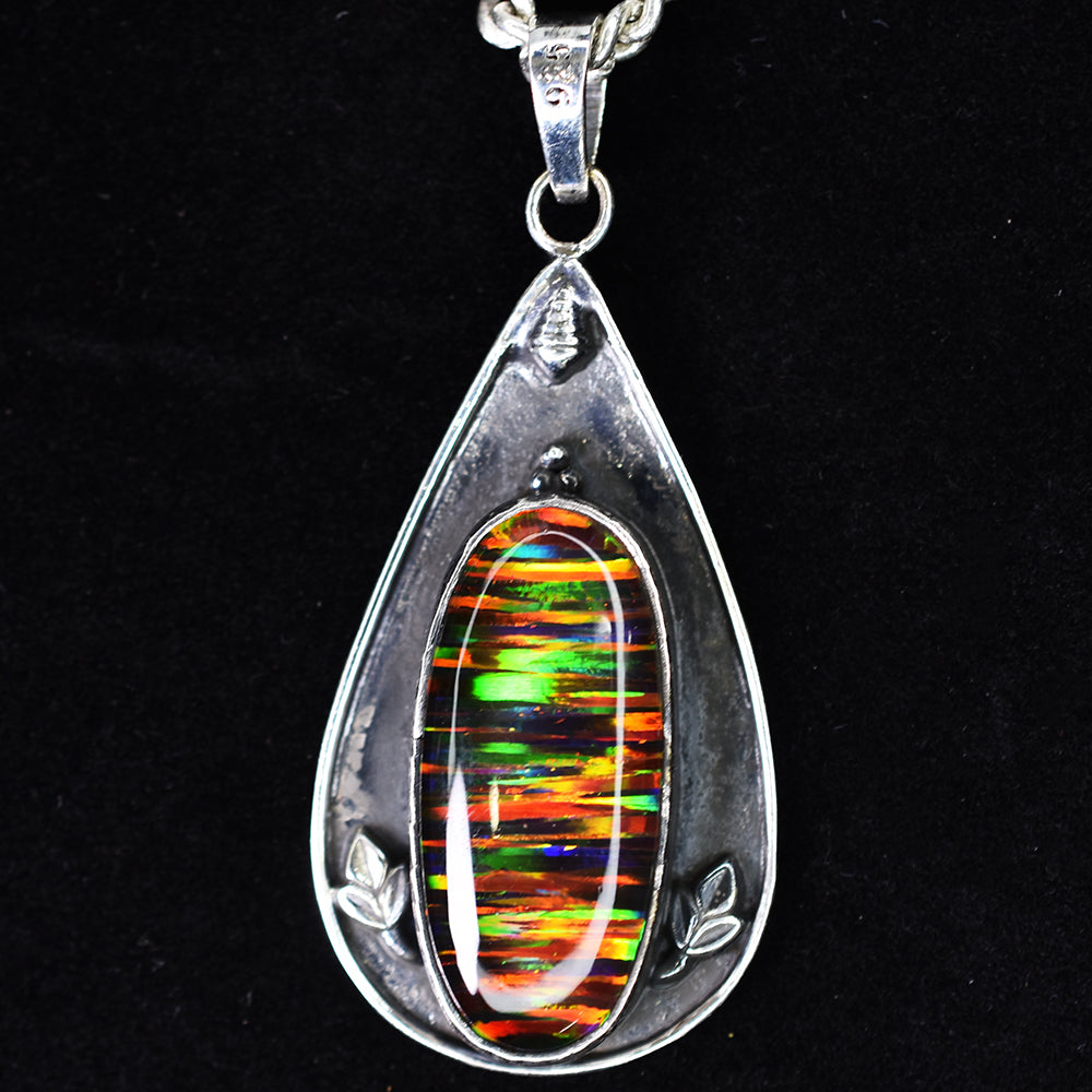 handmade opal pendant