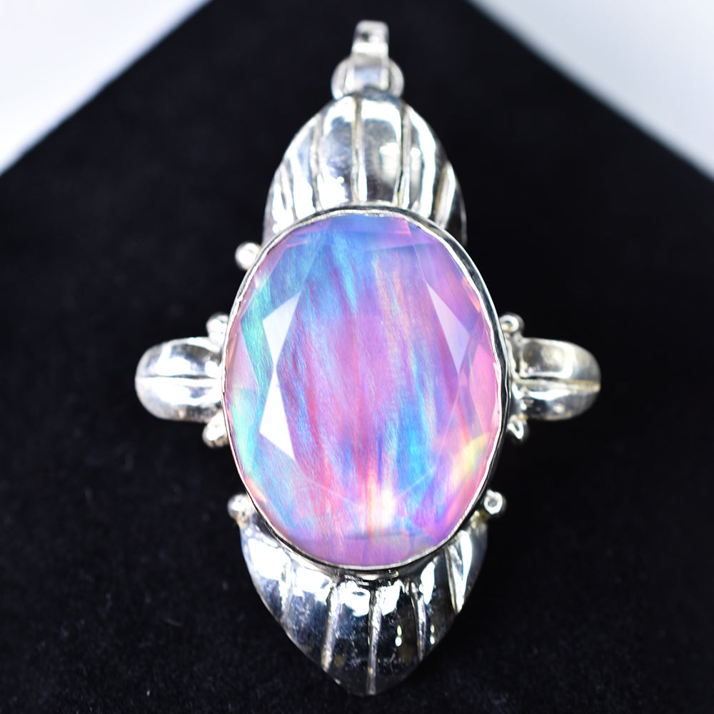 Top Quality CERTIFIED 57 Ct Oval Opal 925 Starling Silver Natural Gems Pendant