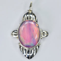 Top Quality CERTIFIED 57 Ct Oval Opal 925 Starling Silver Natural Gems Pendant