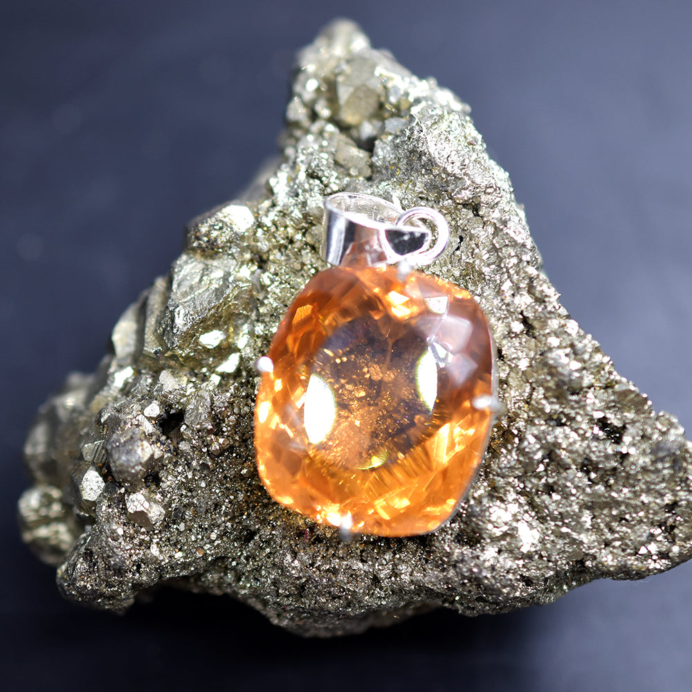handmade topaz pendant