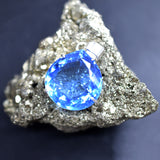 925 Sterling Silver Pendant Craft Supplies Blue Topaz Square 93.70 Ct Gems