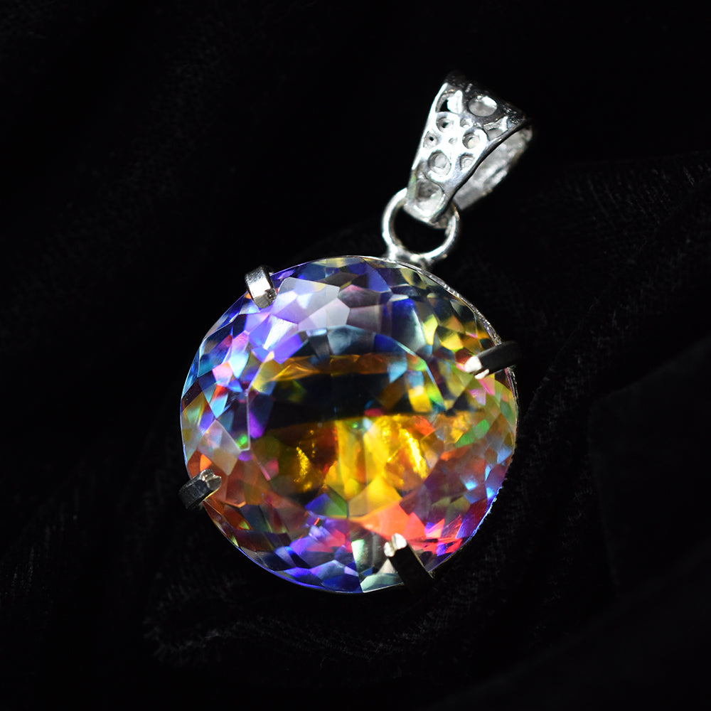 handmade topaz pendant