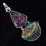 A+ CERTIFIED 45.30 Ct Natural Opal Fancy Cut Gemstone Pendant Jewelry Gift