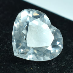 CERTIFIED White Sapphire Heart Cut 8.65 Carat Natural Loose Gemstone