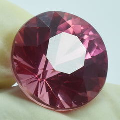 Padparadscha Sapphire Round Cut 8.10 Ct Natural Loose Gemstone CERTIFIED