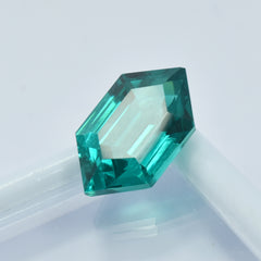 Tourmaline Fancy Cut 10.25 Ct NATURAL Green CERTIFIED Stunning Loose Gemstone.