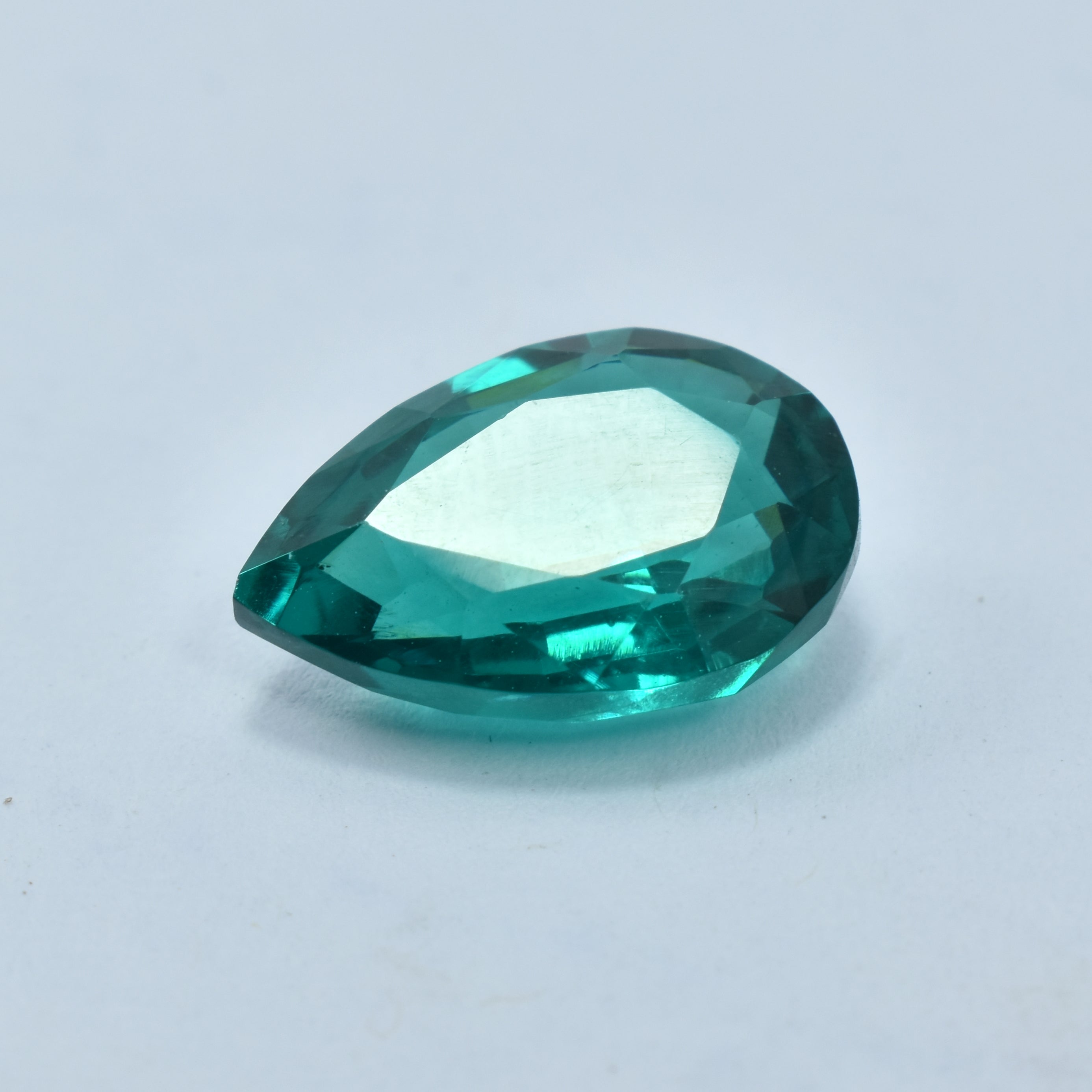 Natural Green Brazilian Tourmaline Pear Cut 10.55 Ct CERTIFIED Loose Gemstone.