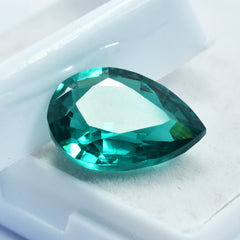 Natural Green Brazilian Tourmaline Pear Cut 10.55 Ct CERTIFIED Loose Gemstone.