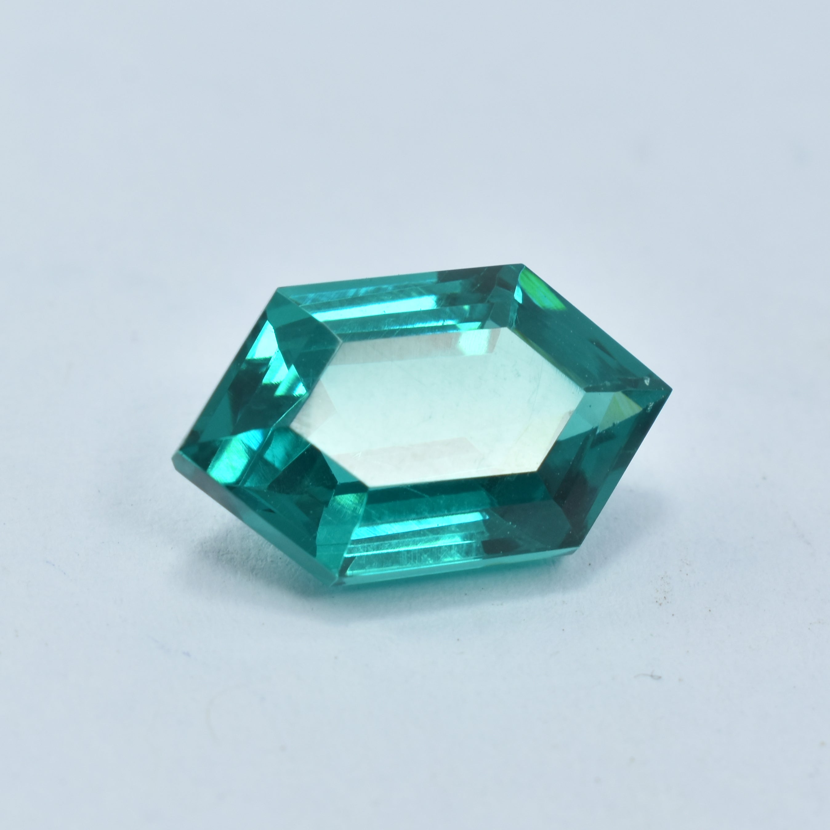 Fancy Cut 10.35 Ct NATURAL Green Tourmaline CERTIFIED Stunning Loose Gemstone.