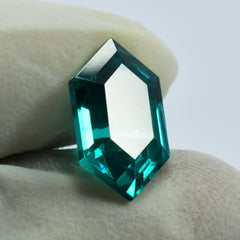 Fancy Cut 10.35 Ct NATURAL Green Tourmaline CERTIFIED Stunning Loose Gemstone.