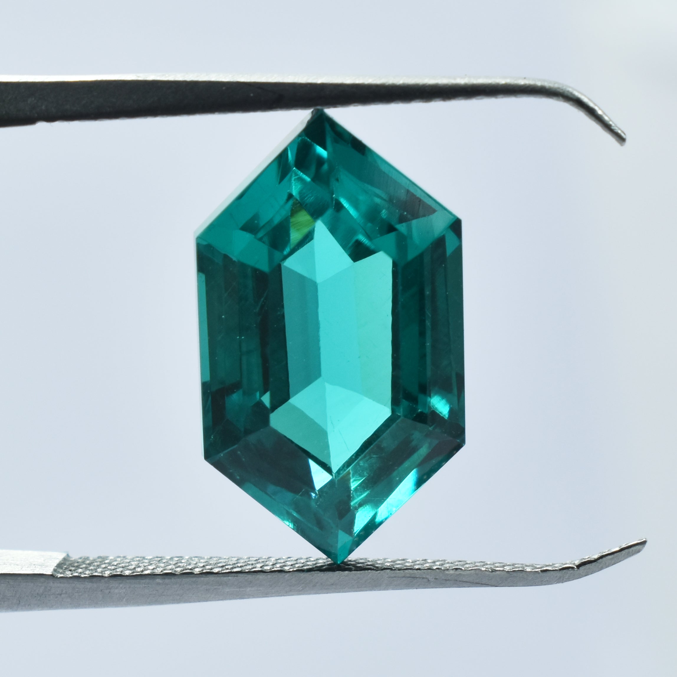 Fancy Cut 10.35 Ct NATURAL Green Tourmaline CERTIFIED Stunning Loose Gemstone.