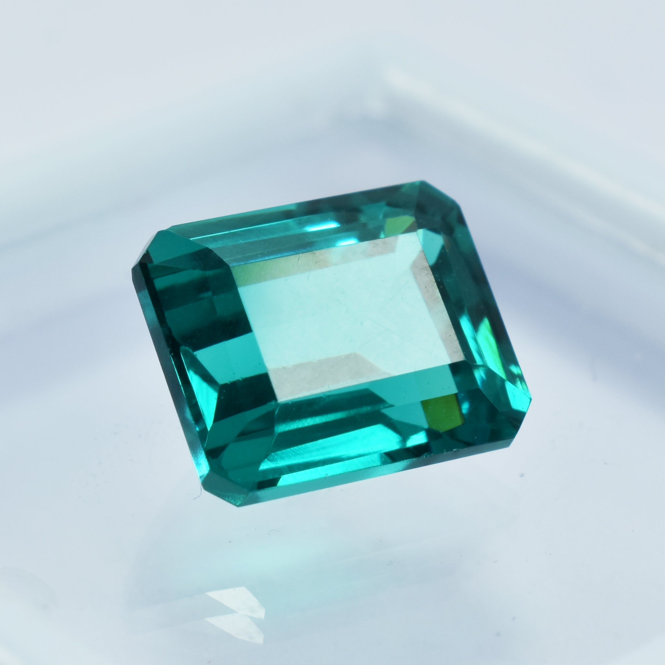 Natural Green Precious Tourmaline Emerald Cut 9.30 Ct CERTIFIED Loose Gemstone.