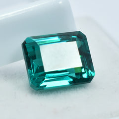 Natural Green Precious Tourmaline Emerald Cut 9.30 Ct CERTIFIED Loose Gemstone.