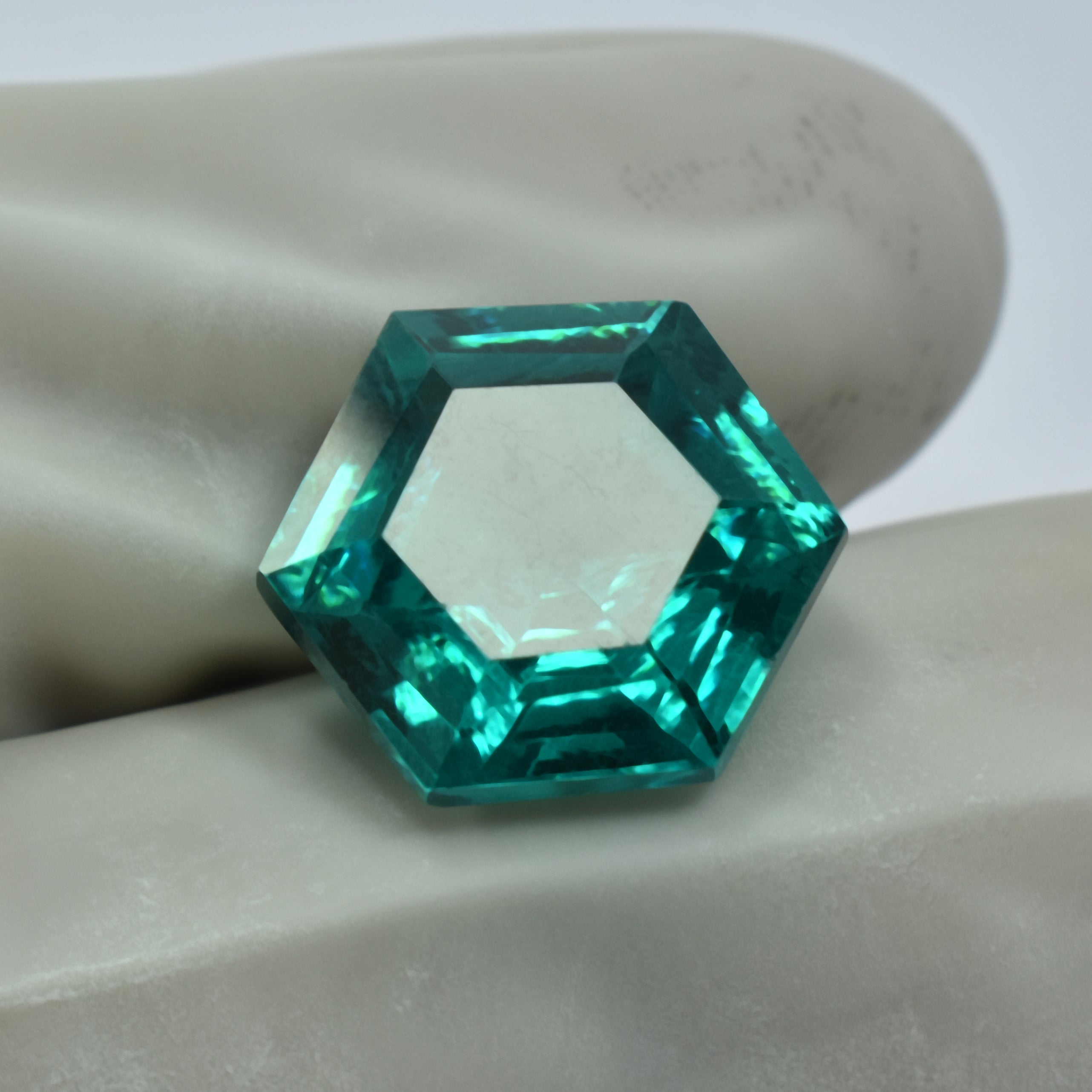 Natural Green Precious Tourmaline Fancy Cut 10.95 Ct CERTIFIED Loose Gemstone.