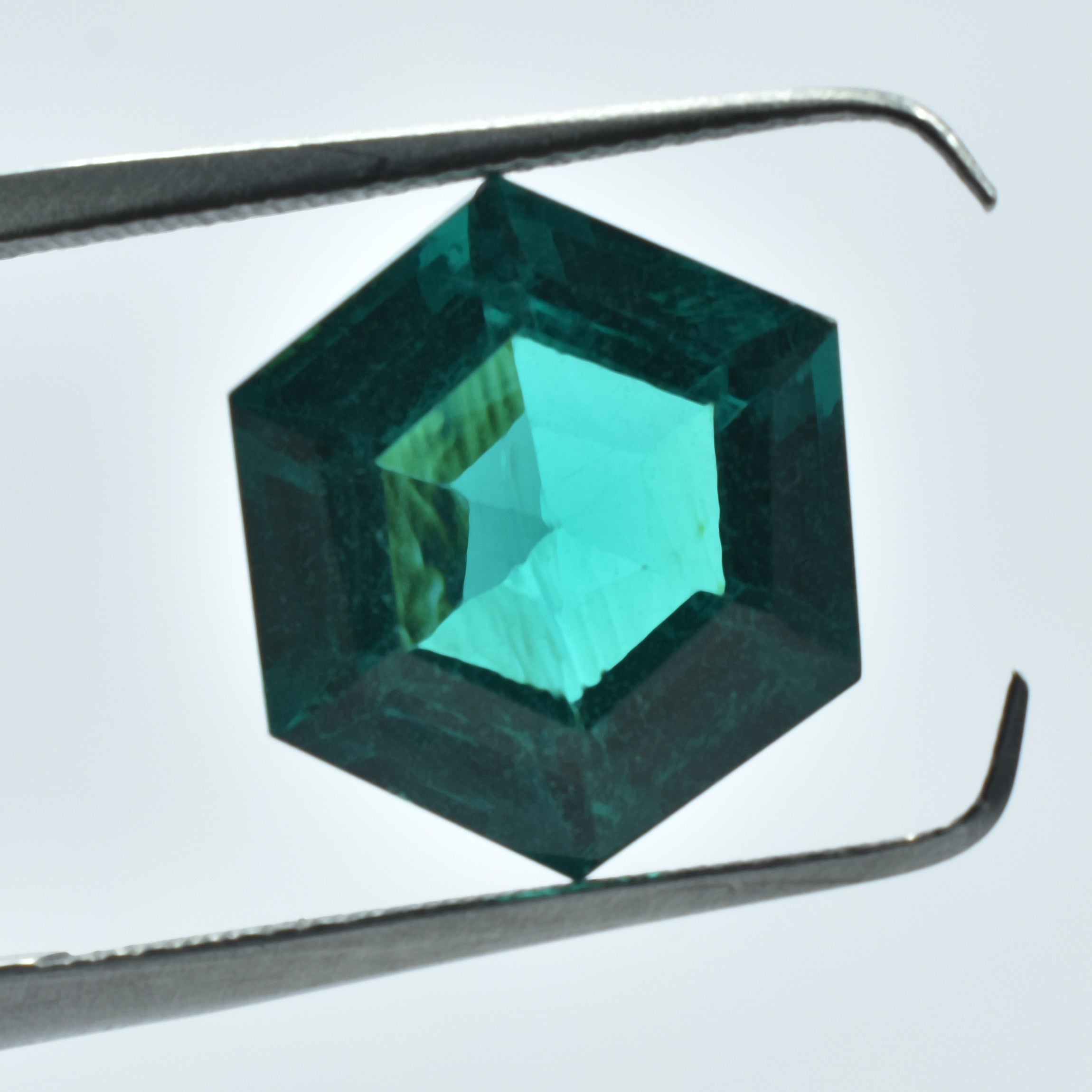 Natural Green Precious Tourmaline Fancy Cut 10.95 Ct CERTIFIED Loose Gemstone.