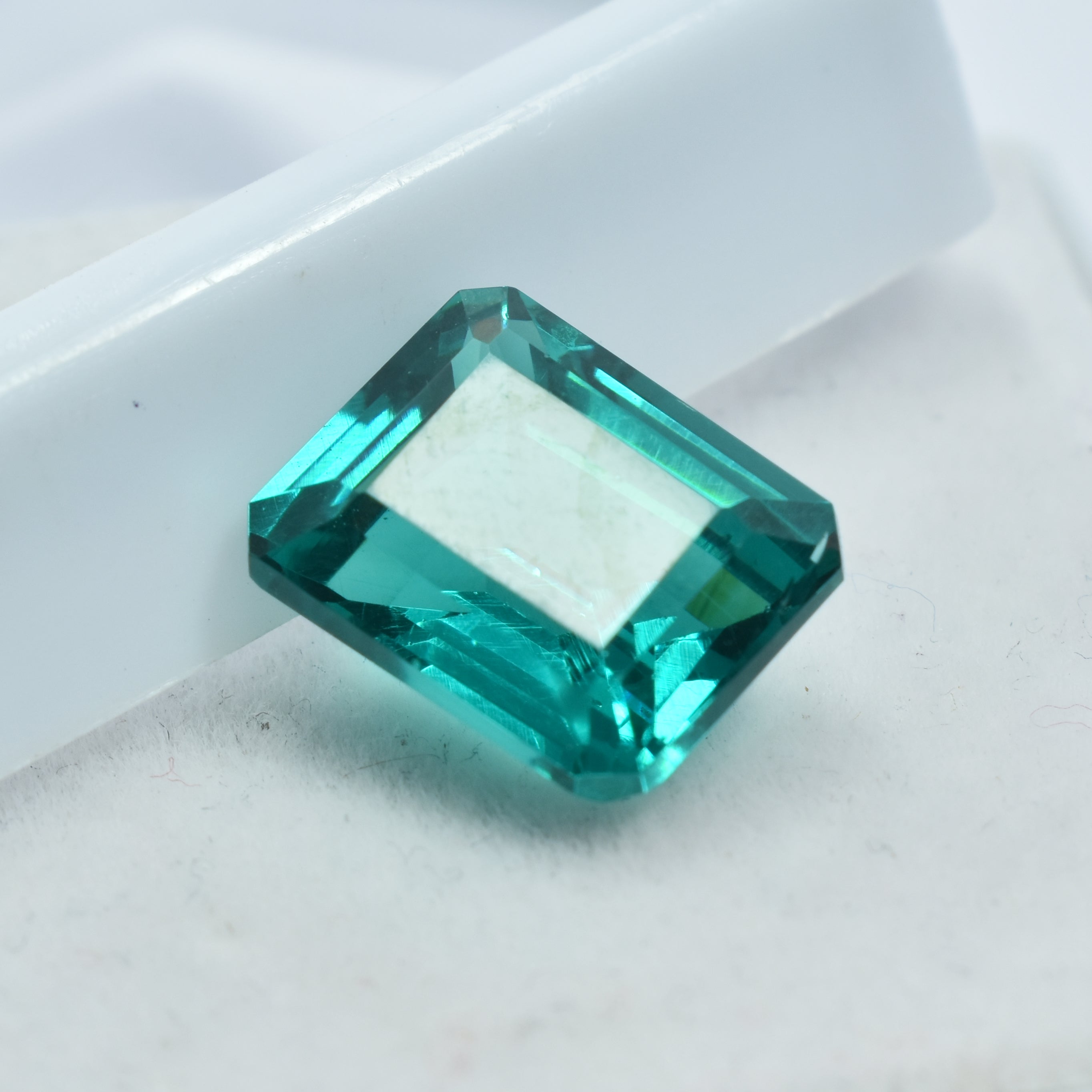 Precious CERTIFIED Tourmaline Emerald Cut 9.05 Ct Natural Green Loose Gemstone.