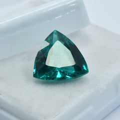 Mozambique 10.55 Ct Natural Tourmaline Loose Gemstone CERTIFIED Green Trillion.