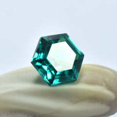 Green Tourmaline NATURAL 10.30 Ct Fancy Cut For Ring CERTIFIED  Loose Gemstone