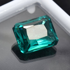 CERTIFIED 9.55 Ct NATURAL Green Tourmaline Emerald Cut Loose Gemstone Ring Size