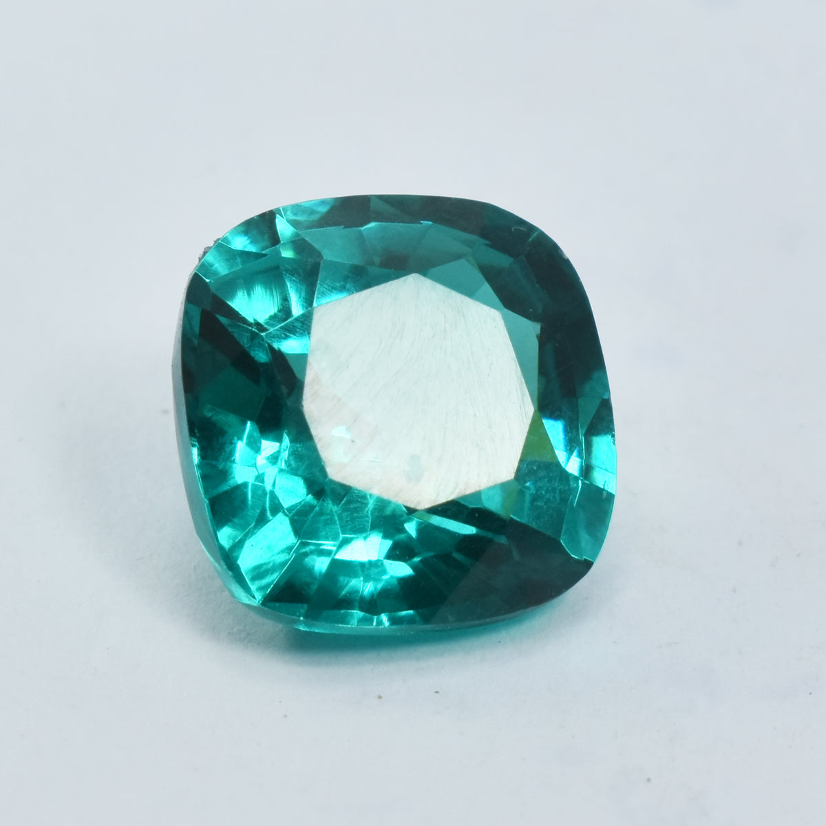 A+ CERTIFIED Square Cushion Cut 10.35 Ct NATURAL Green Tourmaline Loose Gemstone