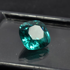 A+ CERTIFIED Square Cushion Cut 10.35 Ct NATURAL Green Tourmaline Loose Gemstone