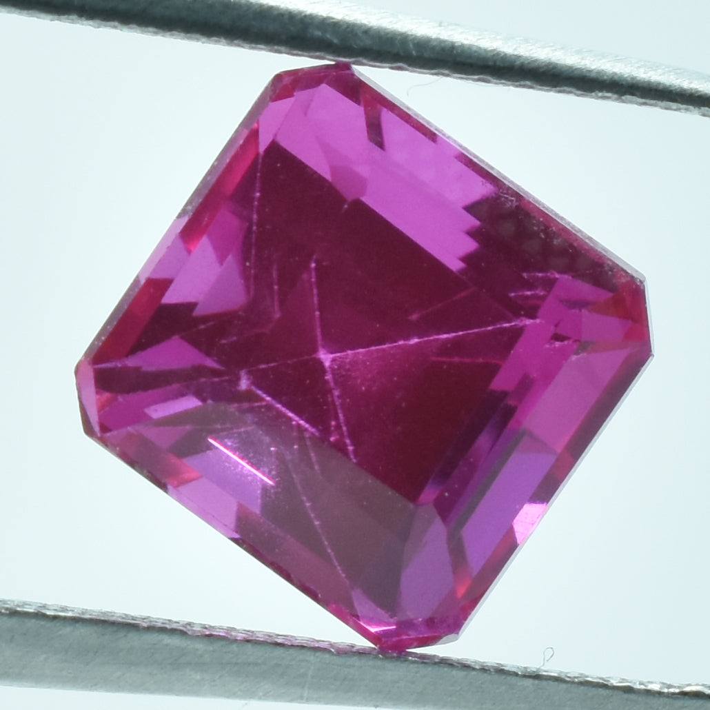 Pink Sapphire 4.40 Ct Square Shape Natural Mind Blowing Loose Gemstone CERTIFIED