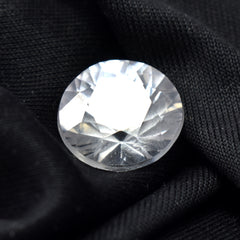 9.50 Ct Natural Authentic White Sapphire Round Cut CERTIFIED Loose Gemstone