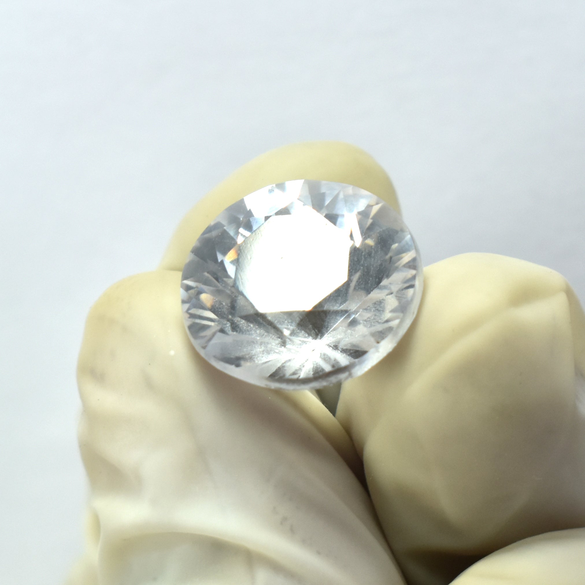 9.50 Ct Natural Authentic White Sapphire Round Cut CERTIFIED Loose Gemstone