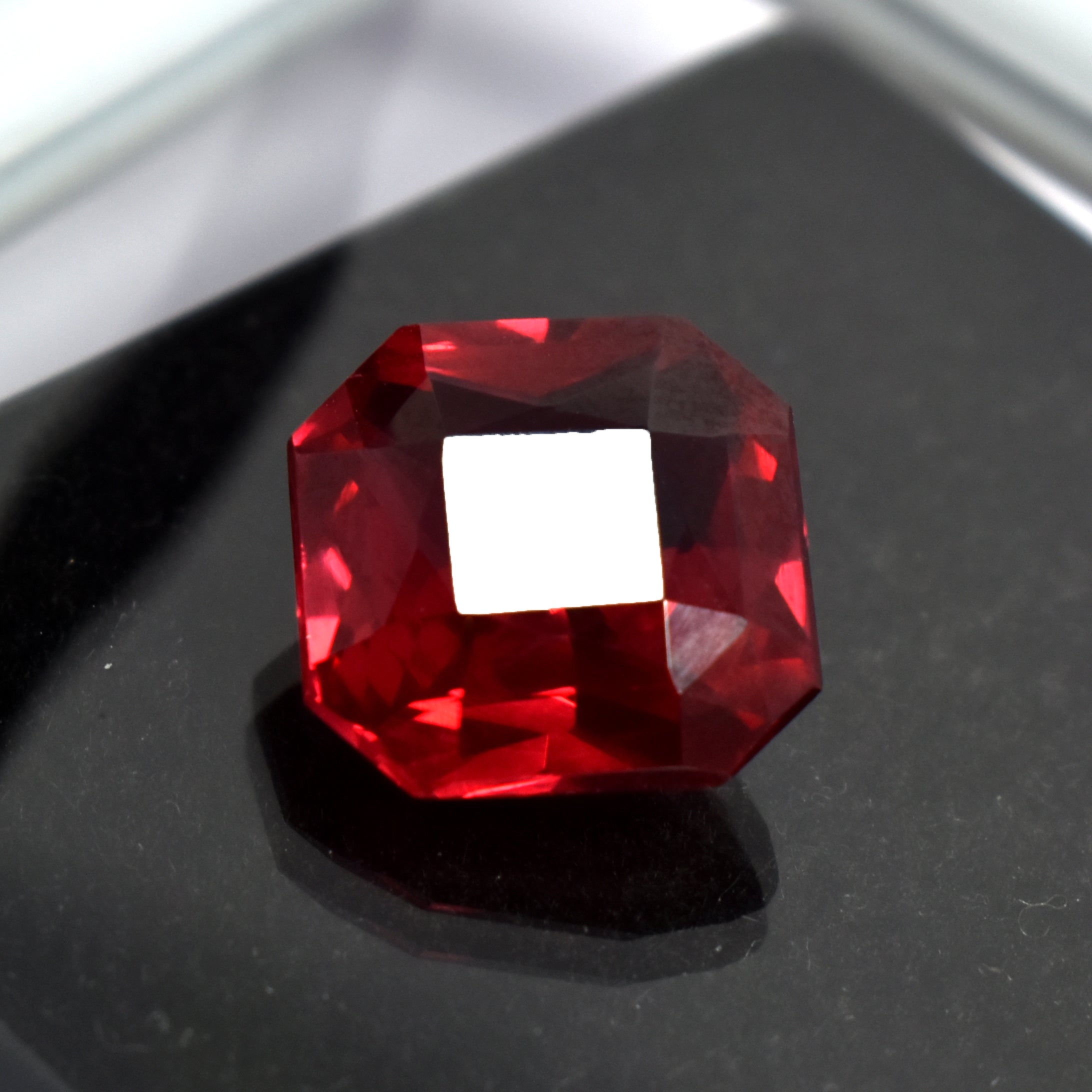 Padparadscha Sapphire 9.25 Ct Loose Gemstone CERTIFIED Natural Square Cut