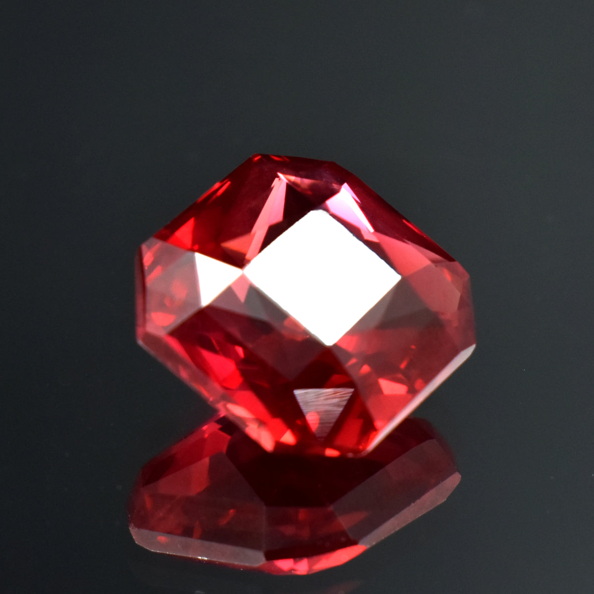 Padparadscha Sapphire 9.25 Ct Loose Gemstone CERTIFIED Natural Square Cut