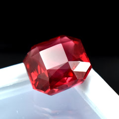 Padparadscha Sapphire 9.25 Ct Loose Gemstone CERTIFIED Natural Square Cut