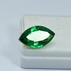Natural Authentic Marquise Cut CERTIFIED Loose Gemstone 10.80 Ct Green Garnet.