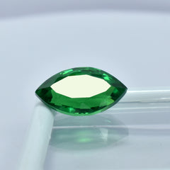 Natural Authentic Marquise Cut CERTIFIED Loose Gemstone 10.80 Ct Green Garnet.