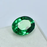 Garnet Green Loose Gemstone CERTIFIED 10.80 Ct Rare Natural Excellent Oval Cut.