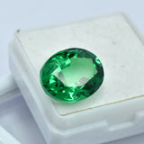 Garnet Green Loose Gemstone CERTIFIED 10.80 Ct Rare Natural Excellent Oval Cut.