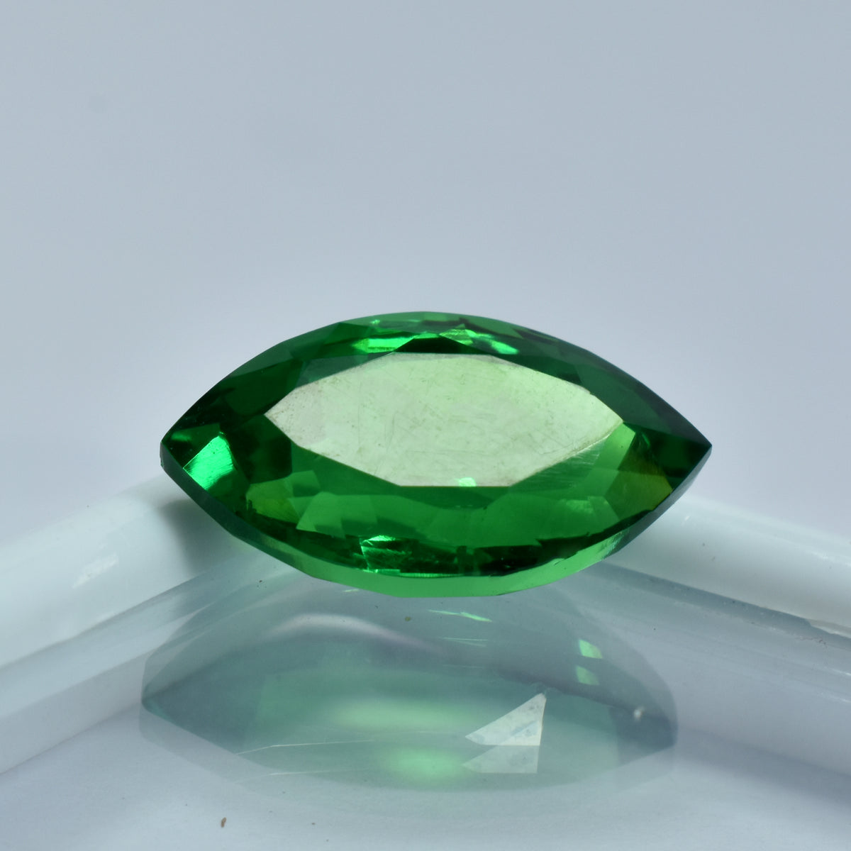 10.60 Ct Green A+ Quality Garnet Natural CERTIFIED Loose Gemstone Marquise Cut.